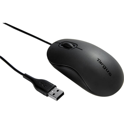 Targus Ratón Óptico USB 1000dpi Full Size 3 Botones Negro Mate