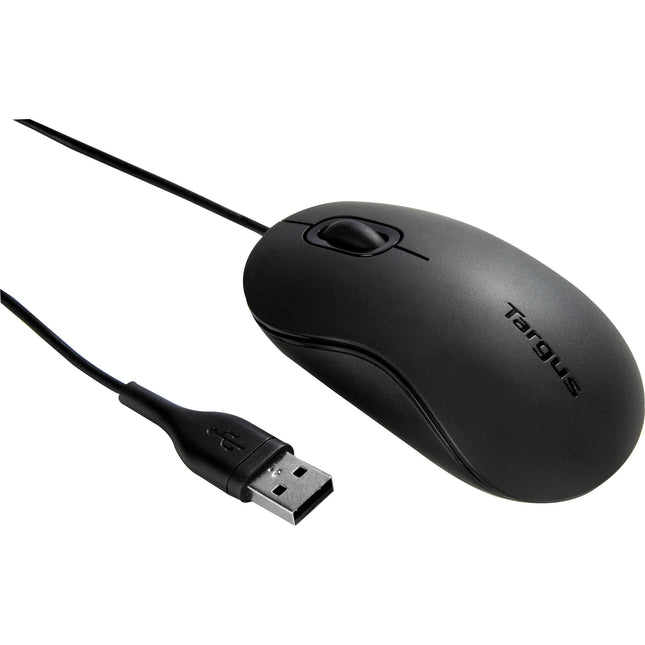 Targus Ratón Óptico USB 1000dpi Full Size 3 Botones Negro Mate