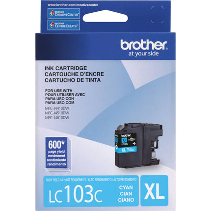 Brother LC103C Innobella Cartucho de Tinta Cian Alta Capacidad para Impresoras Brother