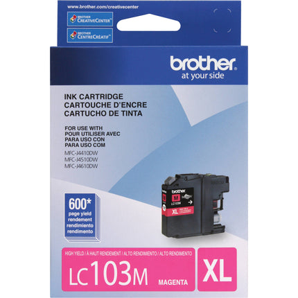 Brother LC103M Innobella Cartucho de Tinta Magenta Alta Capacidad para Impresoras DCP-J152W y MFC-J245