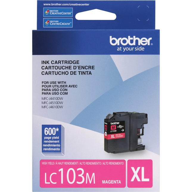 Brother LC103M Innobella Cartucho de Tinta Magenta Alta Capacidad para Impresoras DCP-J152W y MFC-J245