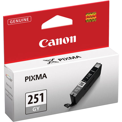 Tinta Canon CLI-251GY Gris Capacidad Estándar para Impresoras PIXMA iP8720 MG6320 MG7120
