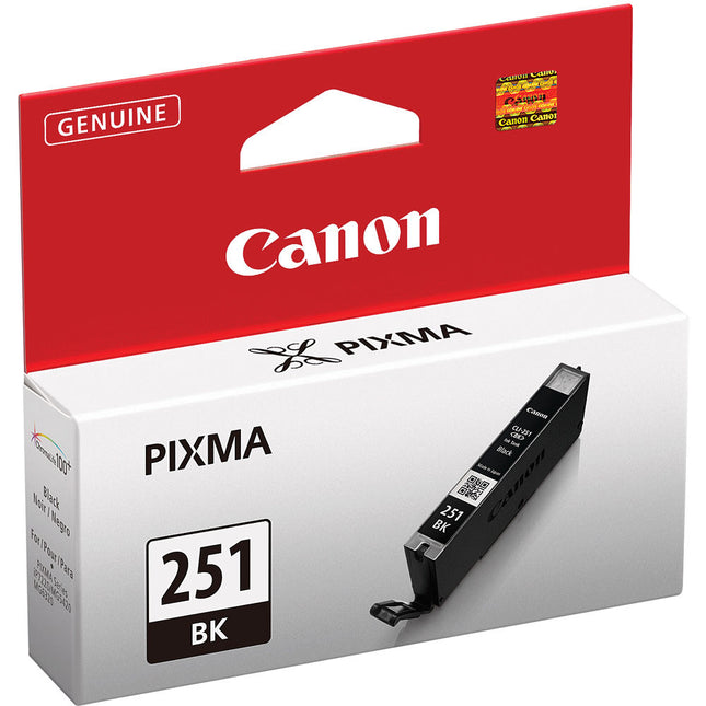 Canon CLI-251BK Cartucho de Tinta Negro Capacidad Estándar para PIXMA