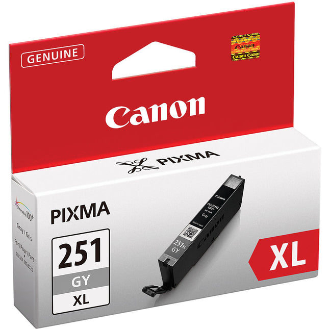 Tanque de Tinta Gris Canon CLI-251GY XL Alta Capacidad para PIXMA MG6320 MG7120