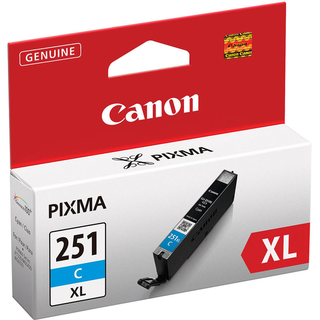 Canon CLI-251C XL Tanque de Tinta Cian Alta Capacidad para Impresoras PIXMA