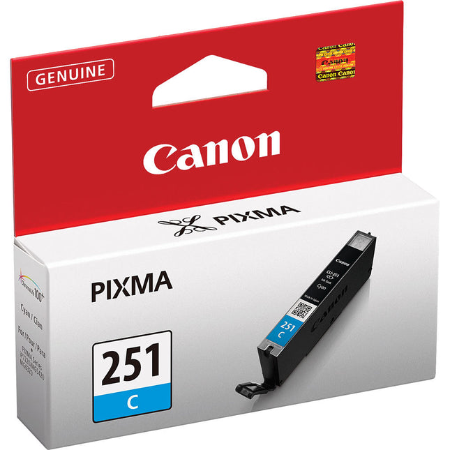 Canon CLI-251C Cartucho de Tinta Cian Capacidad Estándar para Impresoras PIXMA