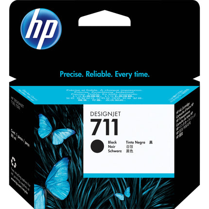 Cartucho de tinta negra HP 711 80mL para impresoras Designjet 24 36 pulgadas