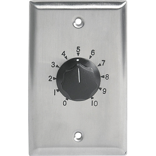 AtlasIED AT100 Atenuador Comercial Acero Inoxidable 100W 27dB 70.7V