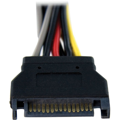 StarTech Adaptador Divisor de Alimentación SATA 6 Pulgadas 1 Macho 2 Hembras