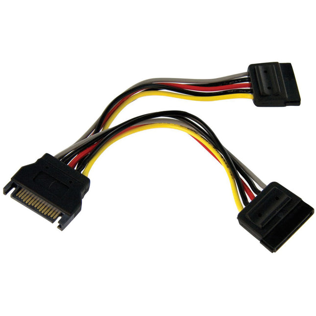 StarTech Adaptador Divisor de Alimentación SATA 6 Pulgadas 1 Macho 2 Hembras