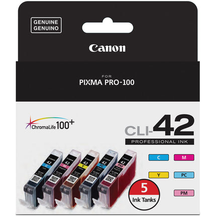 Canon CLI-42 Pack de Tinta 5 Colores para Impresora PIXMA PRO-100