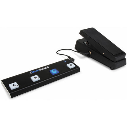 IK Multimedia iRig BlueBoard Pedalera MIDI Bluetooth 10m Alcance 4 Pads Iluminados