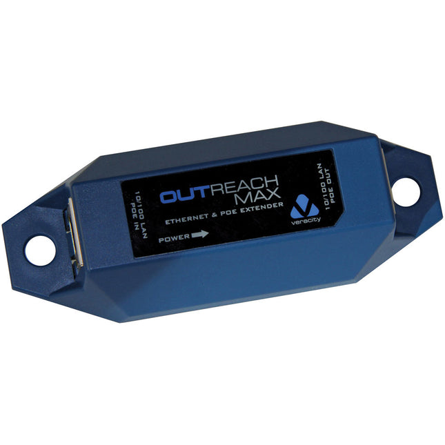 Veracity OUTREACH Max Extensor Ethernet y PoE hasta 328 pies 70W PoE