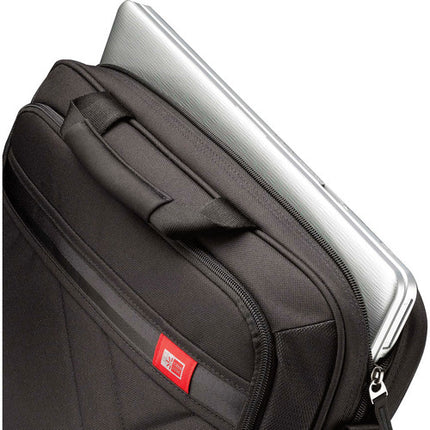 Case Logic DLC-117 Funda para portátil y tablet 17.3" y 10.1" con correa ajustable negra
