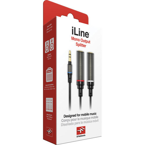 IK Multimedia Cable divisor mono 23.6 pulgadas con conectores chapados en oro y conductores de cobre pura