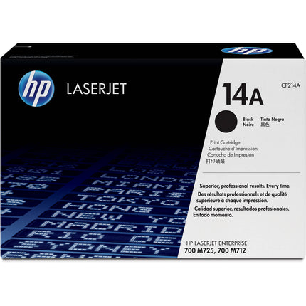 Cartucho de Toner Negro HP 14A para Impresoras LaserJet Enterprise 700 M712