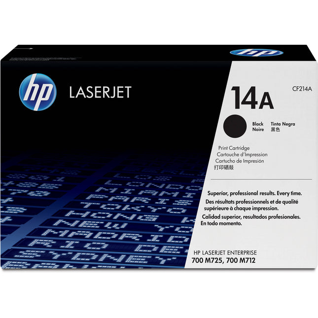 Cartucho de Toner Negro HP 14A para Impresoras LaserJet Enterprise 700 M712