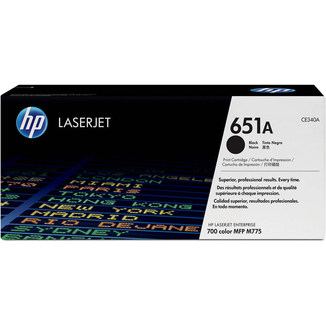 Cartucho de tóner negro HP 651A para impresora Color LaserJet M775dn M775f