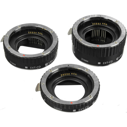 Vello Juego de Tubos de Extensión Automáticos para Canon EF EF-S 13 21 31mm