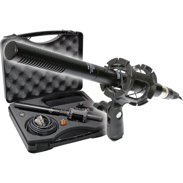 Vidpro XM-55 Micrófono Shotgun con Respuesta 100 Hz-16 kHz y Bundle Completo