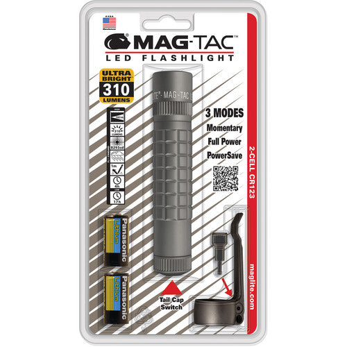 Maglite Mag-Tac Linterna LED 310 Lúmenes Gris Urbano con Clip bolsillo