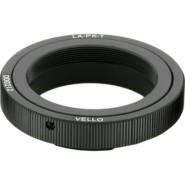 Adaptador Vello para Lentes Montura T a Cámara Pentax K con Garantía de 1 Año