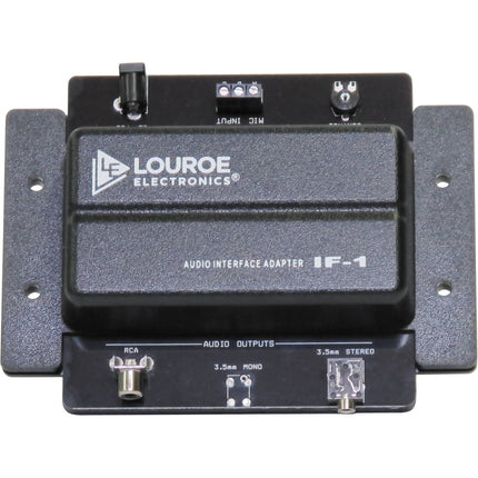 Louroe IF-1 Adaptador de Interfaz de Audio con Alimentación Phantom y RCA