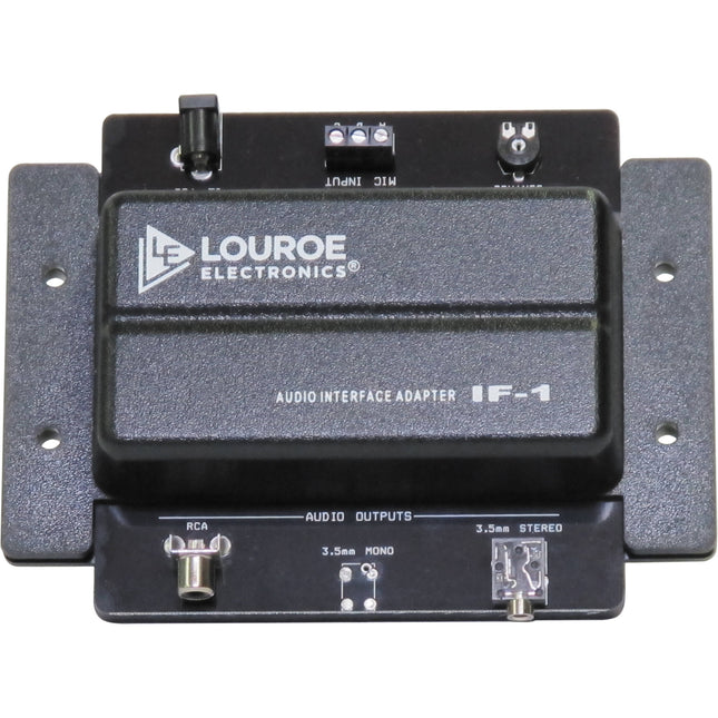 Louroe IF-1 Adaptador de Interfaz de Audio con Alimentación Phantom y RCA