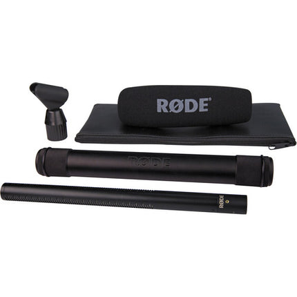 RODE NTG3B Micrófono Shotgun Resistente a la Humedad Con Boompole de Aluminio