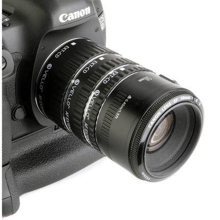 Vello Juego de Tubos de Extensión Automáticos para Canon EF EF-S 13 21 31mm