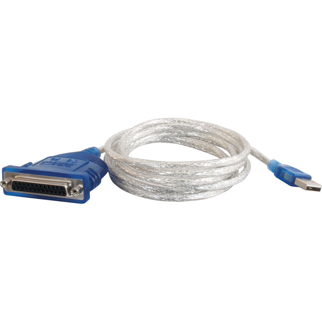 C2G Cable Adaptador USB a DB25 IEEE-1284 Paralelo para Impresora 1.8m