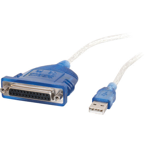 C2G Cable Adaptador USB a DB25 IEEE-1284 Paralelo para Impresora 1.8m