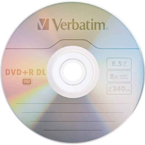 Verbatim DVD+R Doble Capa 8.5GB 8x Disco Grabable Paquete 50 unidades