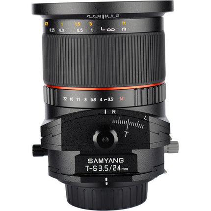 Samyang 24mm f3.5 ED AS UMC Objetivo Tilt-Shift Angulo Amplio 12mm Desplazamiento para Nikon