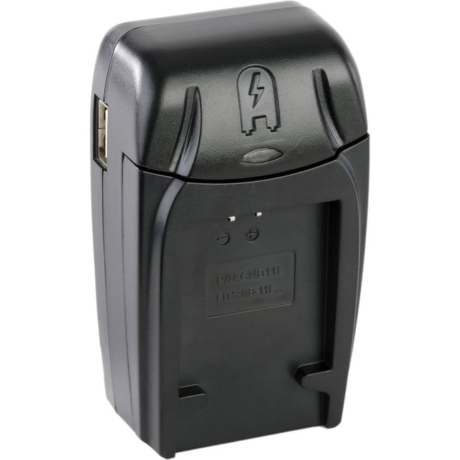 Watson Cargador Compacto AC DC para Batería NB-11L con Adaptadores Euro y Coche