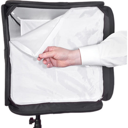 Impact Quikbox Softbox 24 x 24 pulgadas Difusores y Funda de Transporte