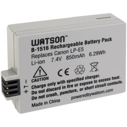 Watson Batería de Ion de Litio LP-E5 7.4V 850mAh para Canon