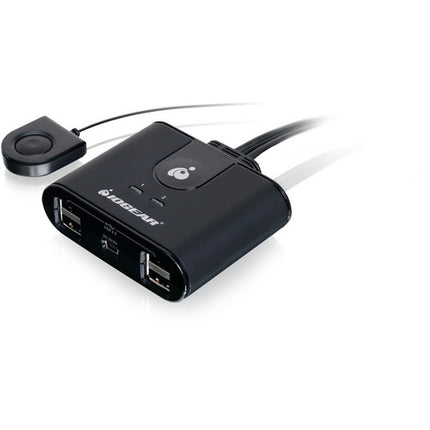 IOGEAR 2x4 Conmutador USB 2.0 para Compartir 4 Dispositivos 480Mbps