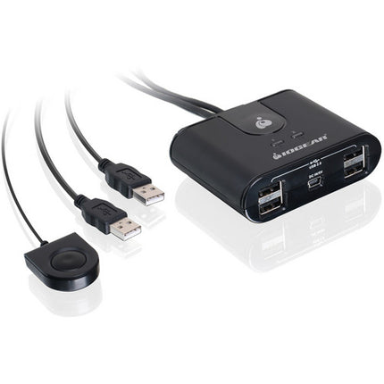 IOGEAR 2x4 Conmutador USB 2.0 para Compartir 4 Dispositivos 480Mbps