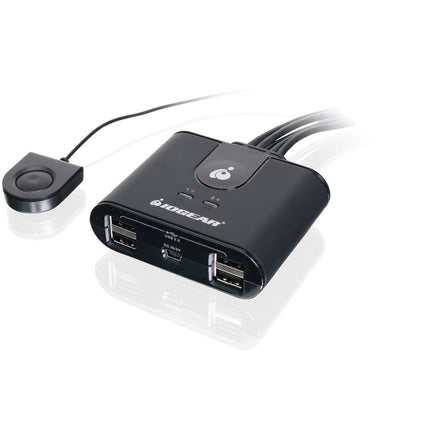 IOGEAR 4x4 USB 2.0 Switch de compartición para 4 ordenadores 480 Mb/s