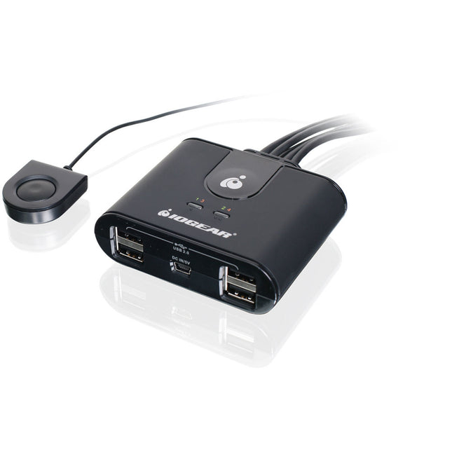 IOGEAR 4x4 USB 2.0 Switch de compartición para 4 ordenadores 480 Mb/s