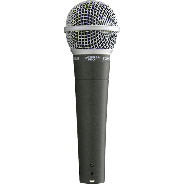 Pyle Pro PDMIC58 Micrófono Dinámico de Mano Respuesta 50 Hz-15 kHz con Cable XLR 15'