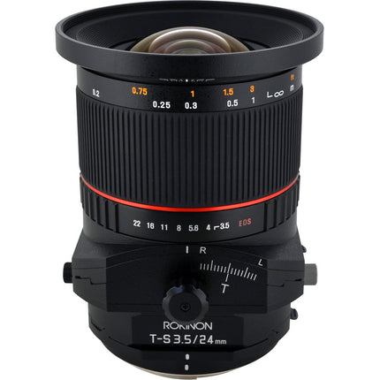 Rokinon Tilt-Shift 24mm f/3.5 ED AS UMC Lente para Canon Gran Angular 8.5º Tilt 12mm Shift