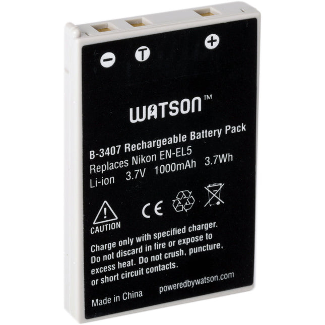 Watson EN-EL5 Batería de iones de litio 3.7V 1000mAh para Nikon con garantía