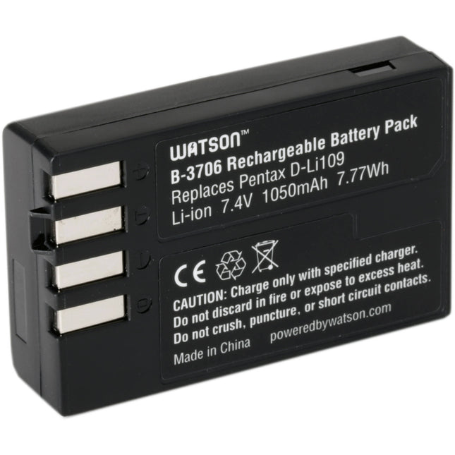 Watson D-LI109 Batería de iones de litio 7.4V 1050mAh para Pentax