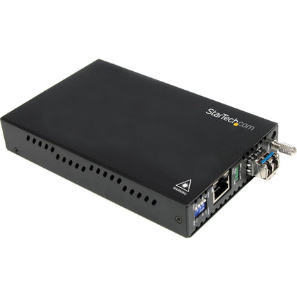 StarTech Conversor de Medios de Fibra Multimodo Gigabit 1000 Mb/s con Conector LC Negro