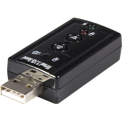 StarTech Virtual 7.1 Adaptador de Audio USB 2.0 con Micrófono y Volumen
