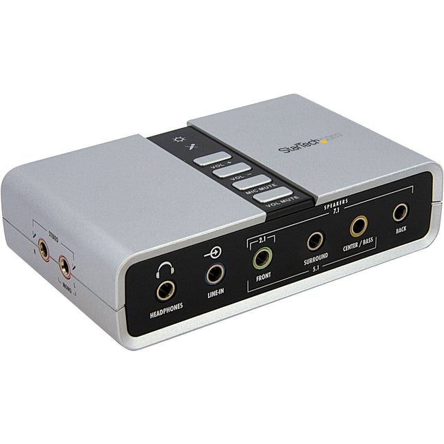 StarTech 7.1 USB Adaptador de Audio Externo Sonido Surround 7.1 2 SPDIF 8 Mini-jack