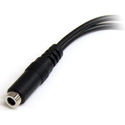 StarTech Cable adaptador estéreo 3.5mm TRRS a 2 TRS 5.1 pulgadas para auriculares 4 polos
