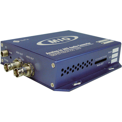 Gra-Vue MIO AD-AUD Convertidor de Audio Analógico a AES con Adaptador de Energía